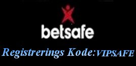 Betsafe Registrerings Kode VIPSAFE