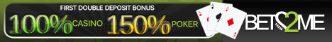 Bet2Me Double Deposit Bonus