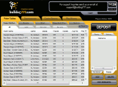 Bulldog777 Poker Lobby Screenshot