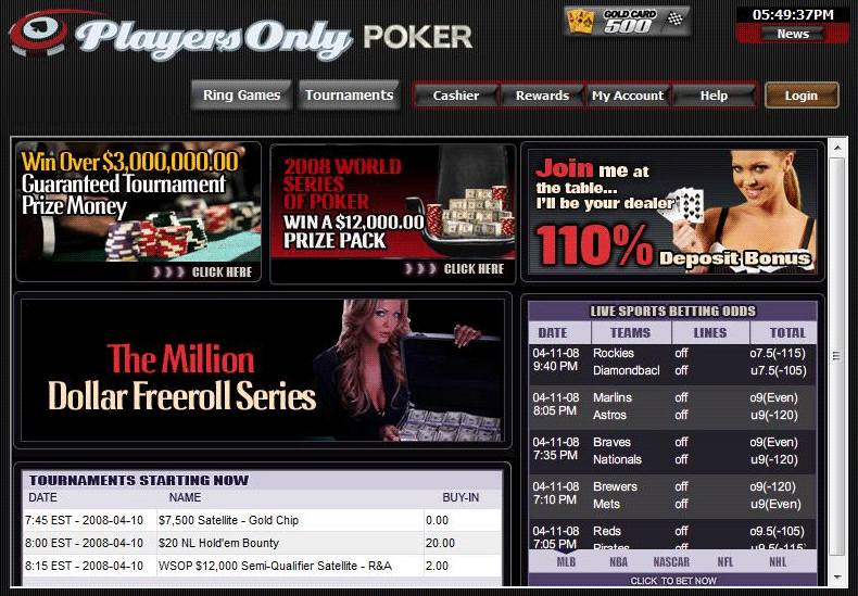 Players Only Lobby Screenshot
